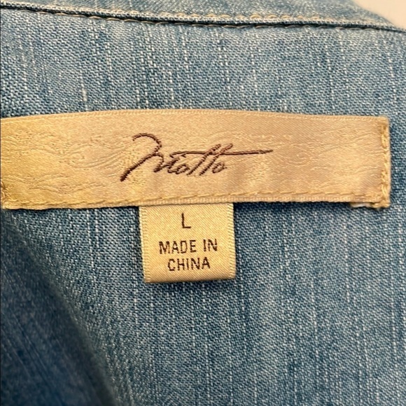 Motto Blue Jean Jacket Relaxed Fit Medium EUC - Picture 8 of 12